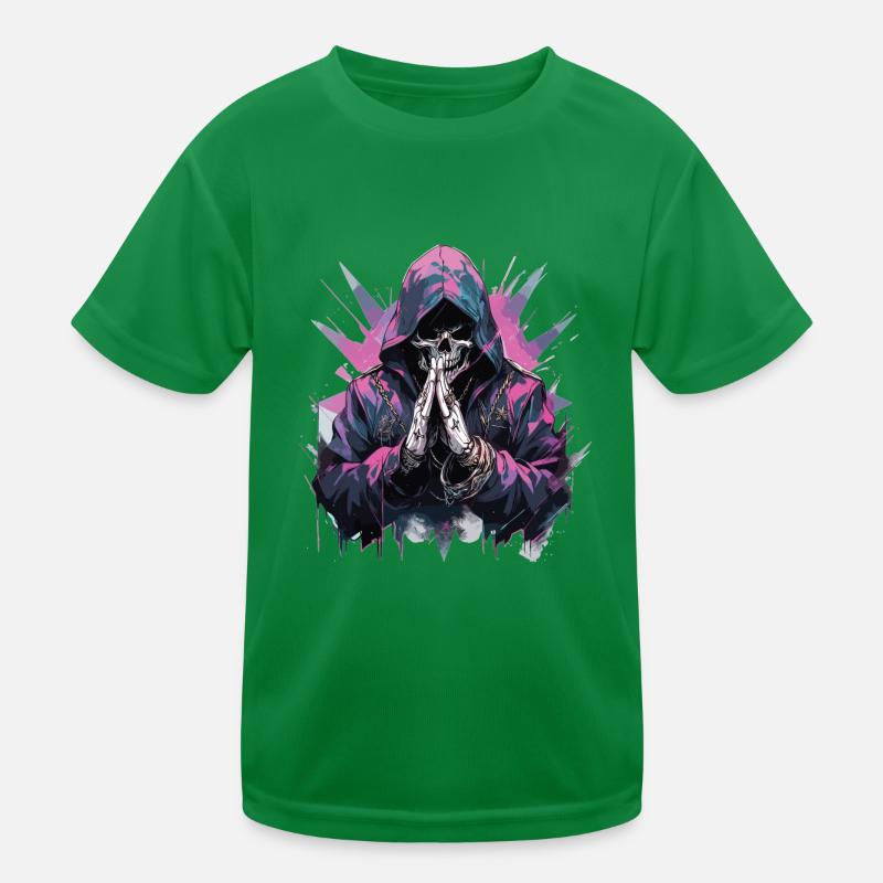 Skull Skull Skulls Skull Skeleton Kids Functional T-Shirt