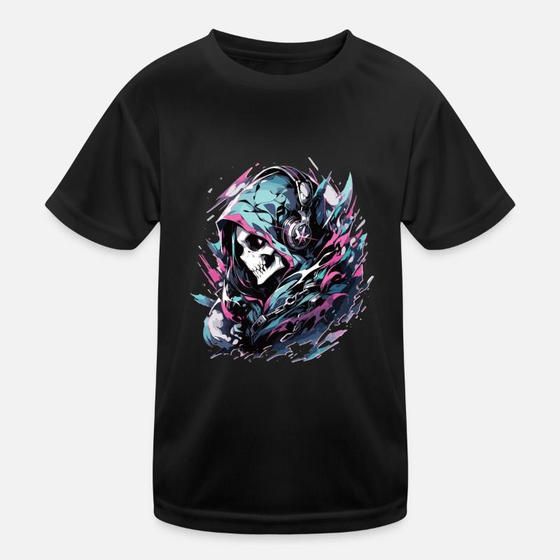 Skull Skull Skulls Skull Skeleton Kids Functional T-Shirt