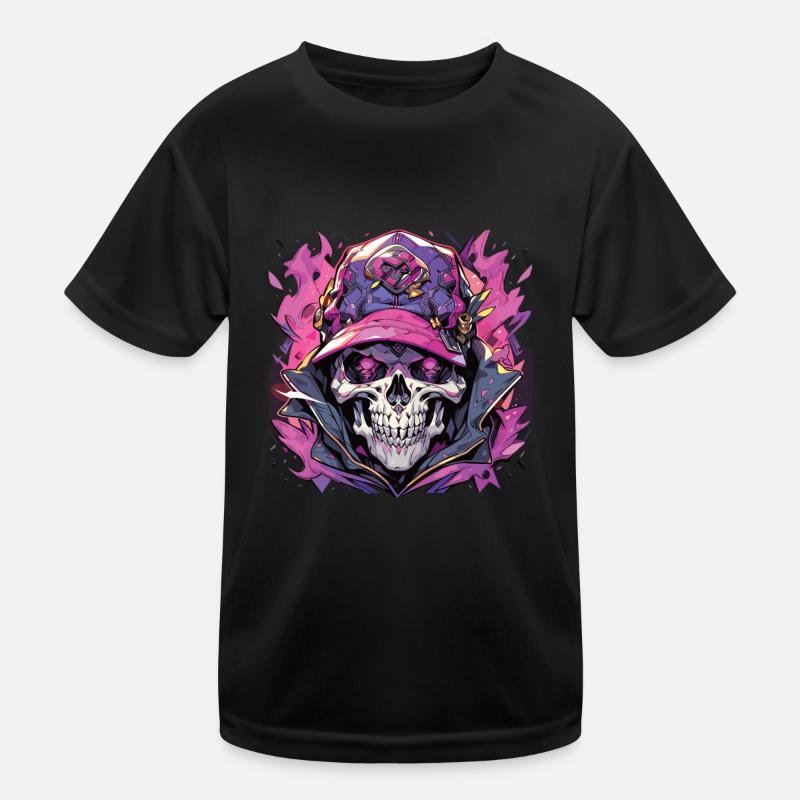 Skull Skull Skulls Skull Skeleton Kids Functional T-Shirt
