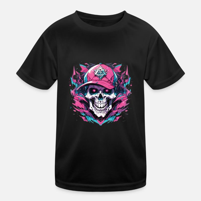 Skull Skull Skulls Skull Skeleton Kids Functional T-Shirt