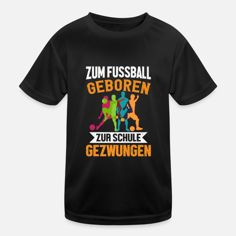 Fussball Schule Schüler Kind Kinder Funktions-T-Shirt
