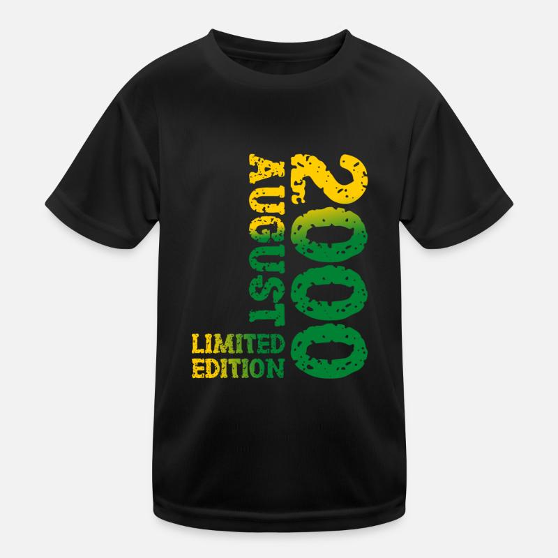 2000 August Limited Edition 23. Geburtstag Outfit Kinder Funktions-T-Shirt