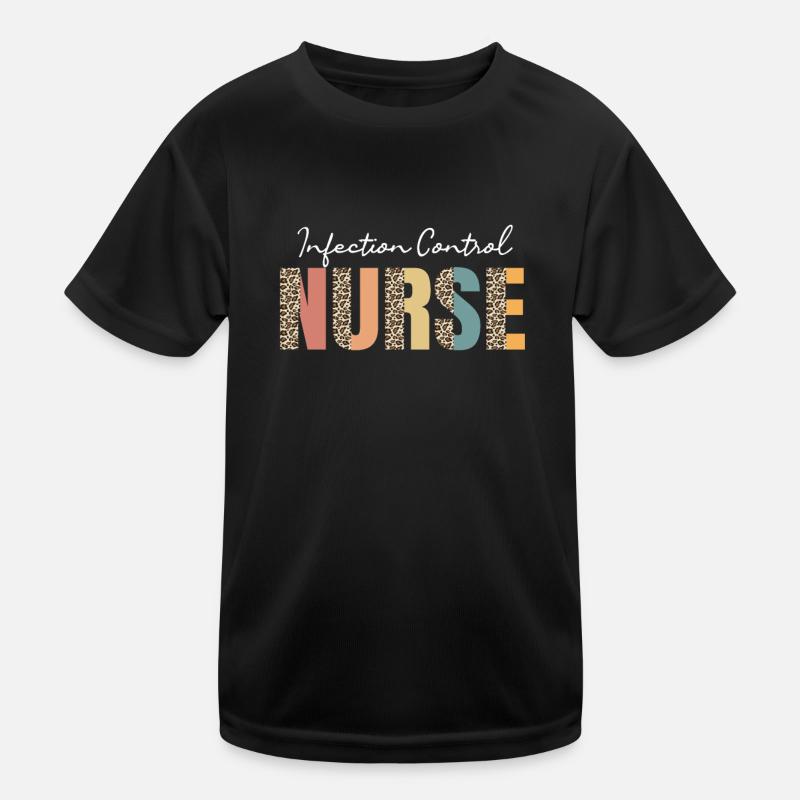 Hygiene Krankenschwester Leopardmuster Kinder Funktions-T-Shirt