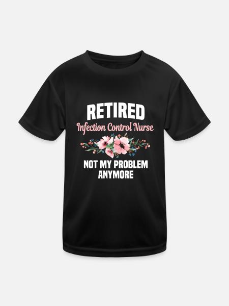 Retired Hygiene Nurse - Kids Functional T-Shirt - black - Front