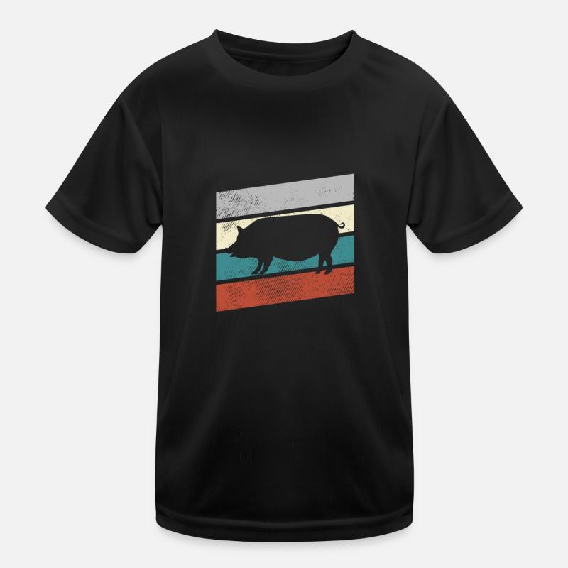 Pig Retro Kids Functional T-Shirt