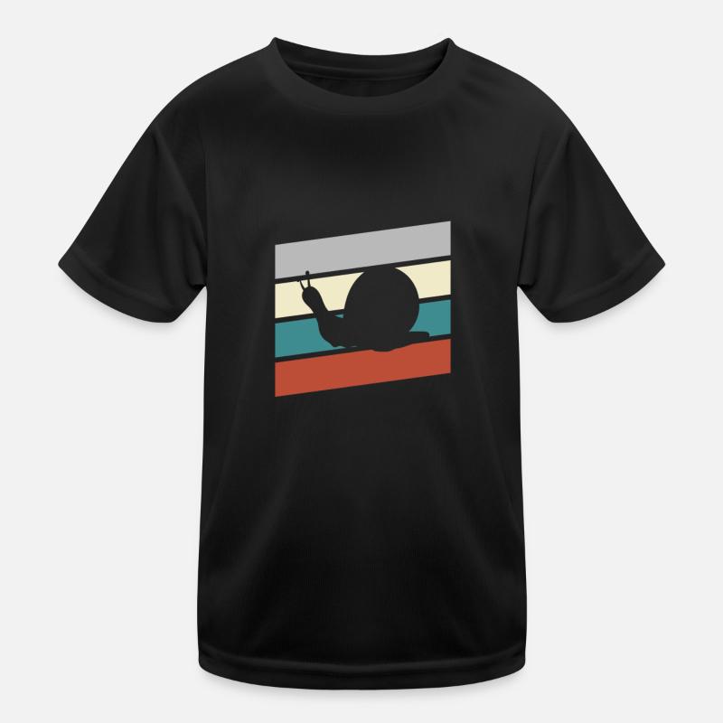 Snail Retro Kids Functional T-Shirt