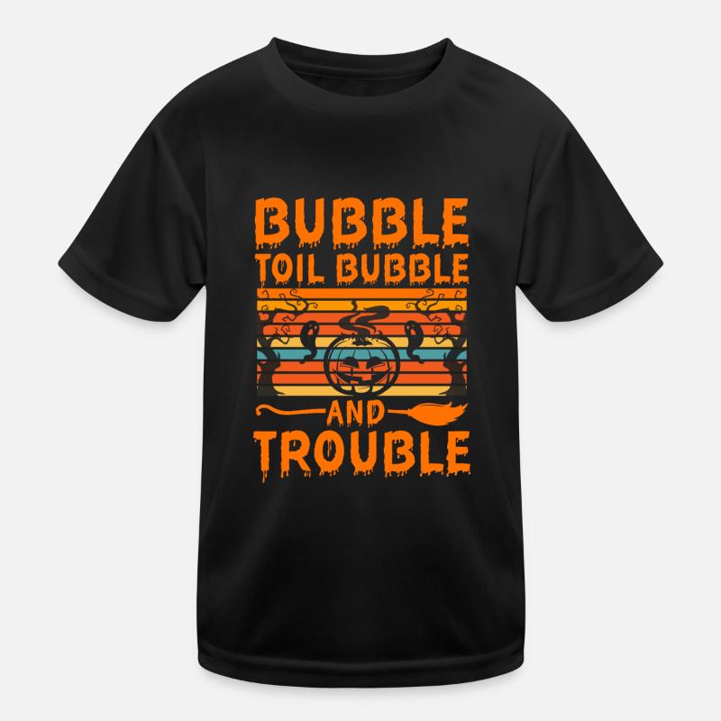 Halloween Bubble trouble Kids Functional T-Shirt