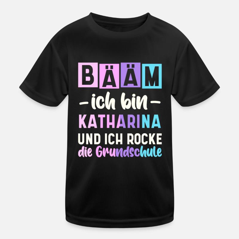 Name Katharina Geschenk Grundschule Kinder Funktions-T-Shirt