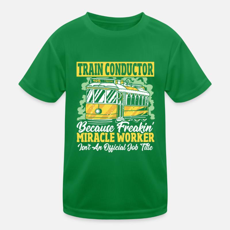 Titre officiel du poste de conducteur de train T-shirt sport Enfant