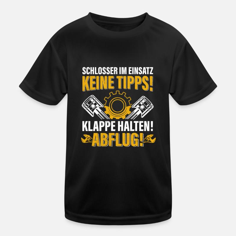 Schlosser im Einsatz Schlosserei Kinder Funktions-T-Shirt