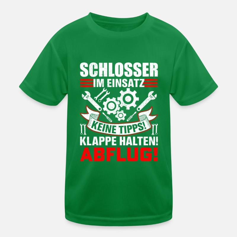 Schlosser im Einsatz Geschenkidee Kinder Funktions-T-Shirt