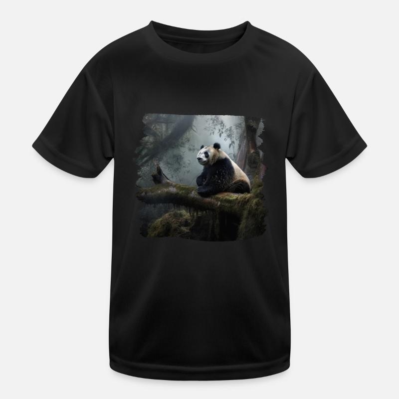 Pandas réaliste Panda Panda géant T-shirt sport Enfant
