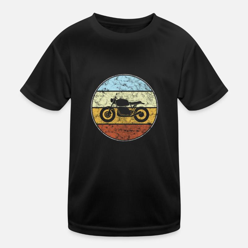Motorrad retro Kinder Funktions-T-Shirt