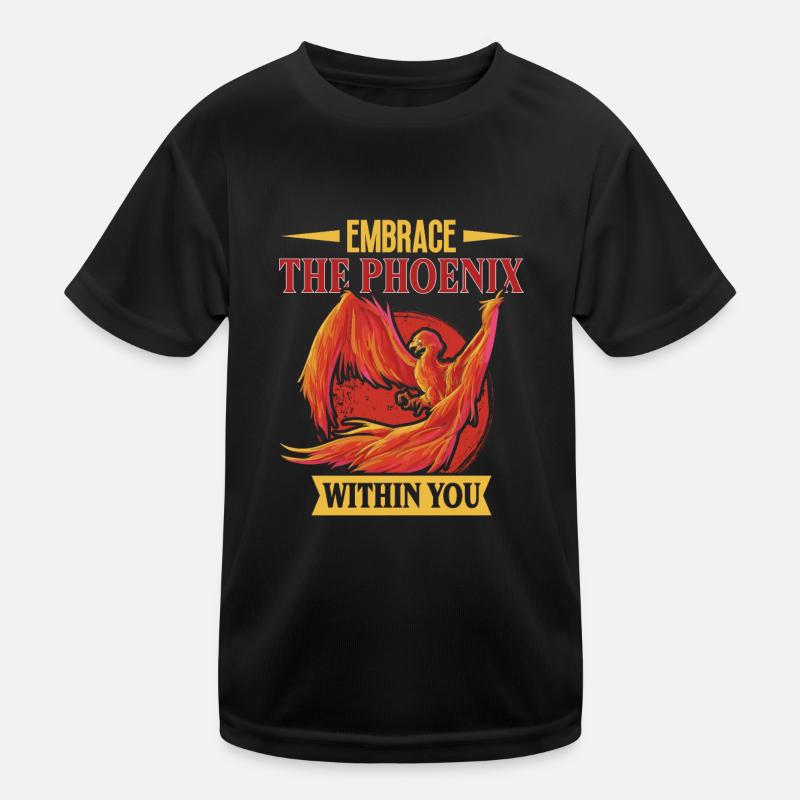 Phoenix Bird Mythical Creatures Kids Functional T-Shirt