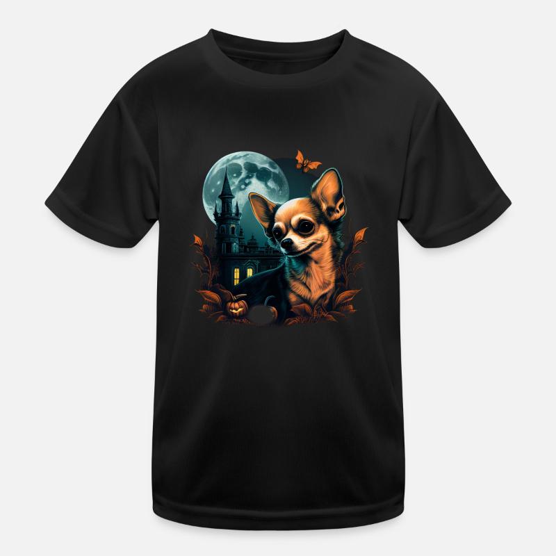Chihuahua Costume d'Halloween - Citrouille T-shirt sport Enfant