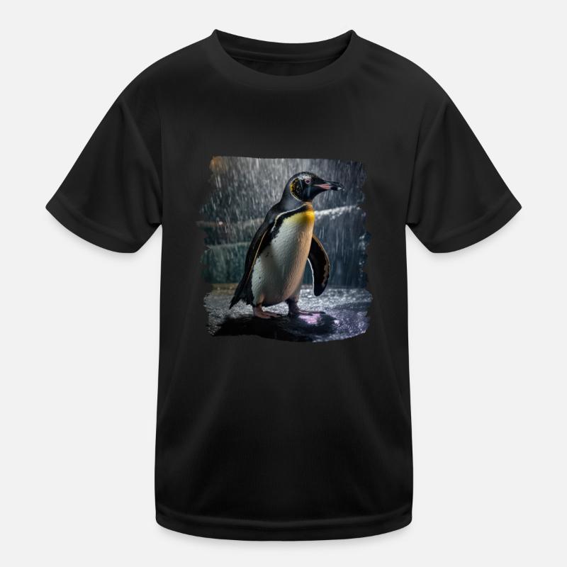 Penguins realistic penguin Kids Functional T-Shirt