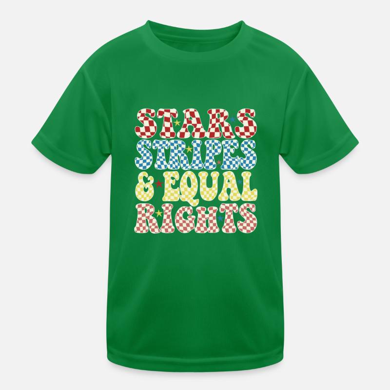 Rayures étoilées et égalité T-shirt sport Enfant