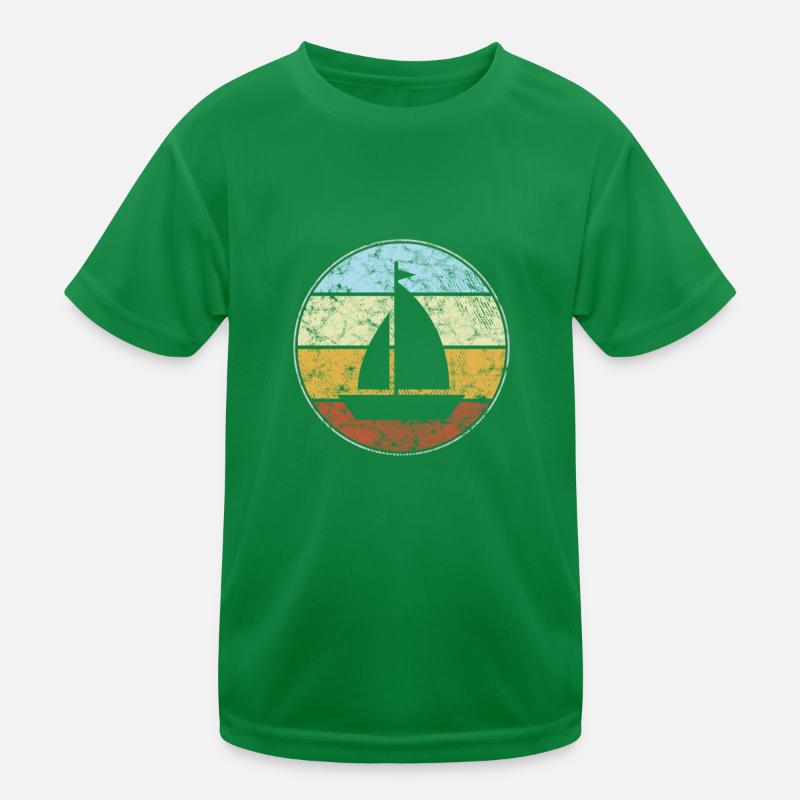 Sailing Retro Kids Functional T-Shirt