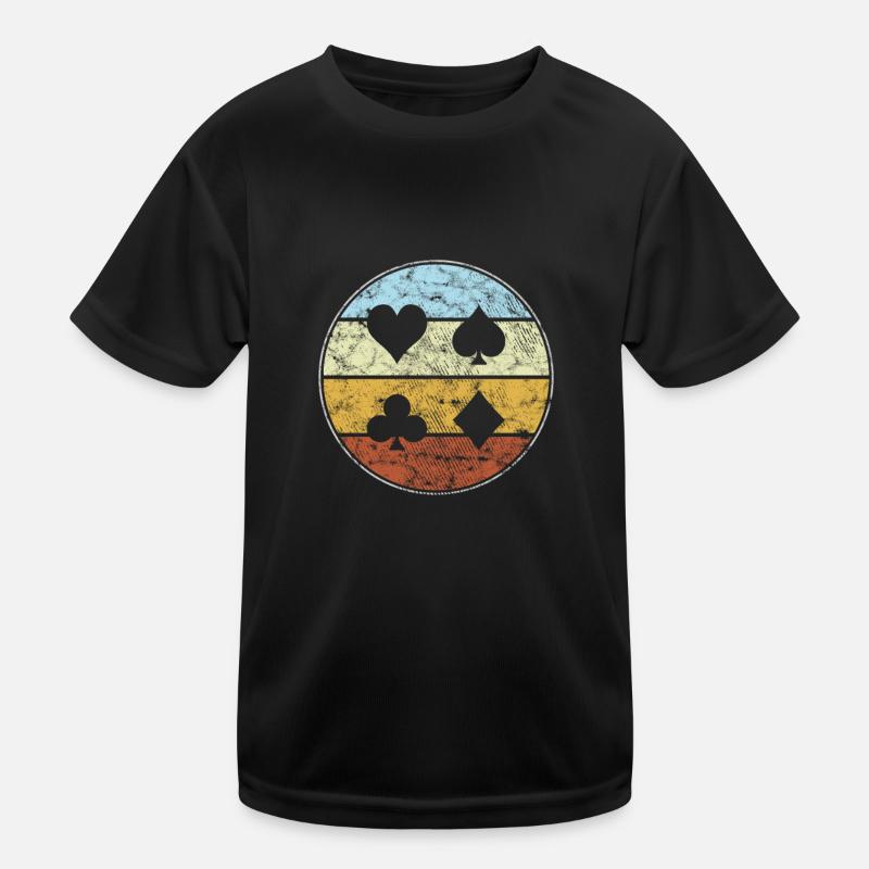 Poker Retro Kids Functional T-Shirt