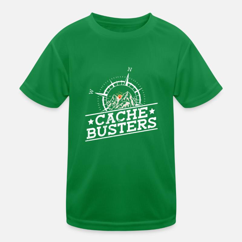 Cache Busters - Geocaching Geocacher Kinder Funktions-T-Shirt