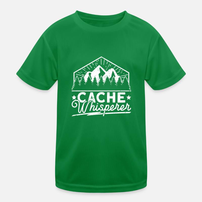 Cache Whisperer - Geocaching Geocacher Kids Functional T-Shirt