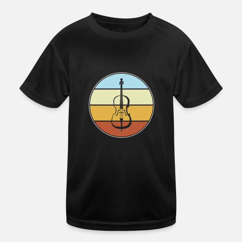 Violin Retro Kids Functional T-Shirt