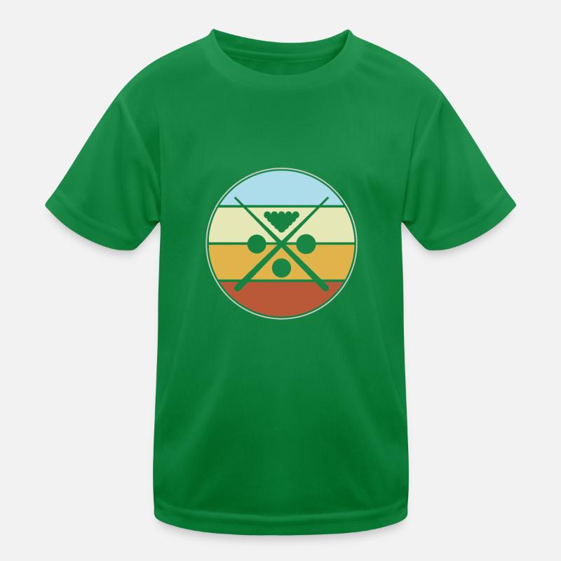 Billiard Retro Kinder Funktions-T-Shirt