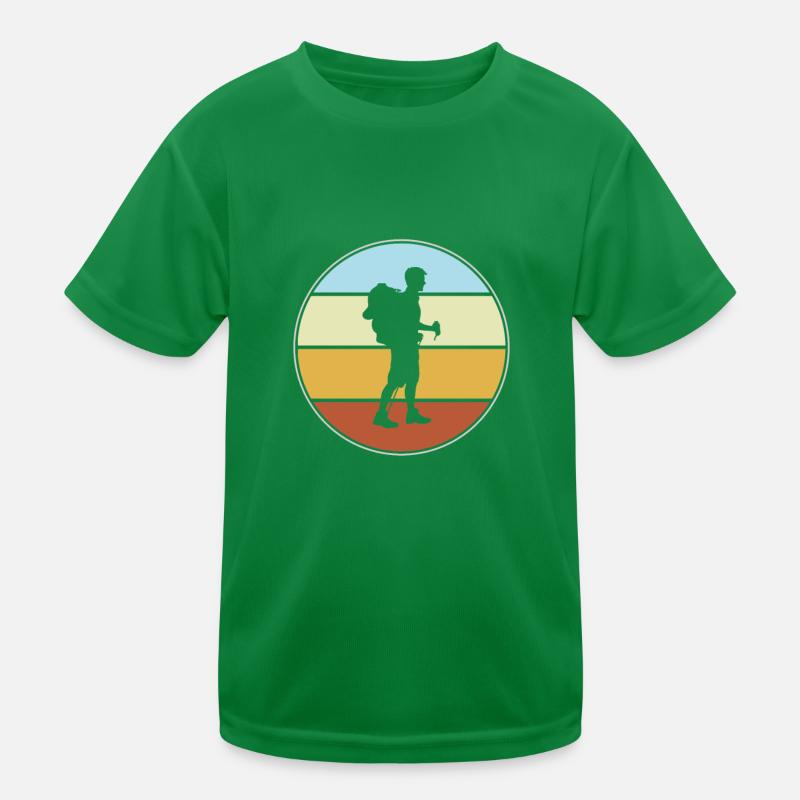 Hiking Retro Kids Functional T-Shirt