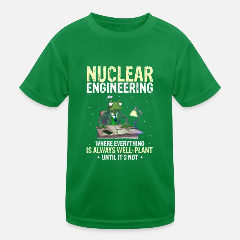 Nuklearplan Design für Kernenergie und Kernkraft Kinder Funktions-T-Shirt