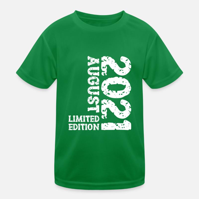 2021 August Limited Edition 2nd Birthday Outfit Kids Functional T-Shirt