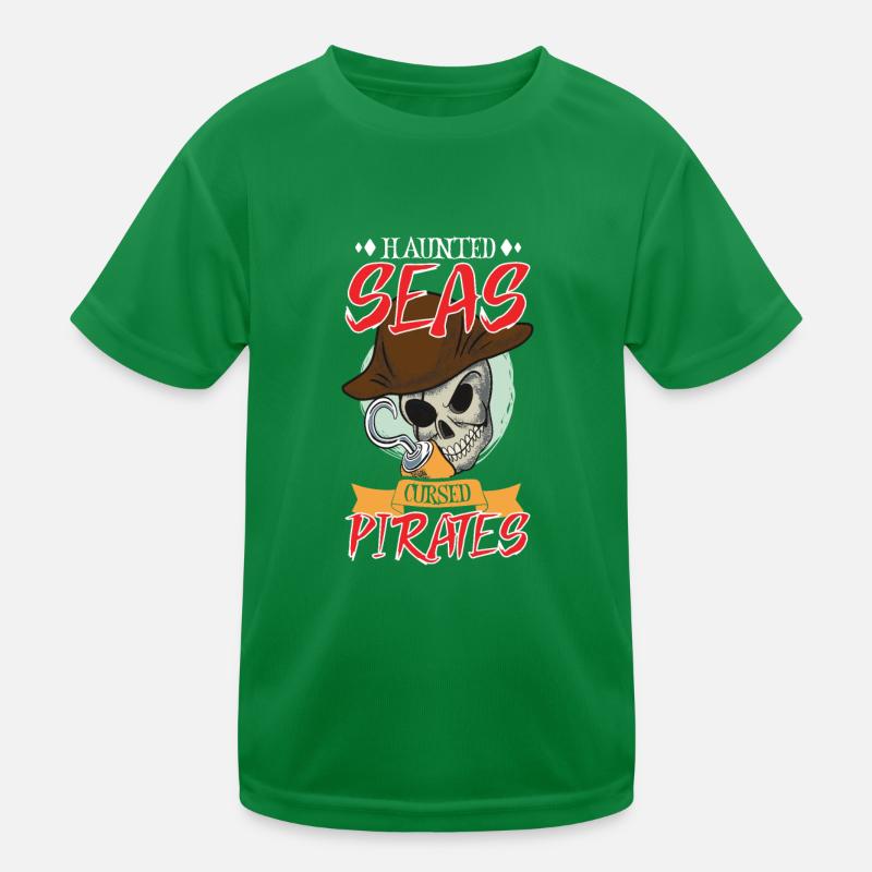 Horror Pirate Pirate Ship Pirate Captain Horror Kids Functional T-Shirt