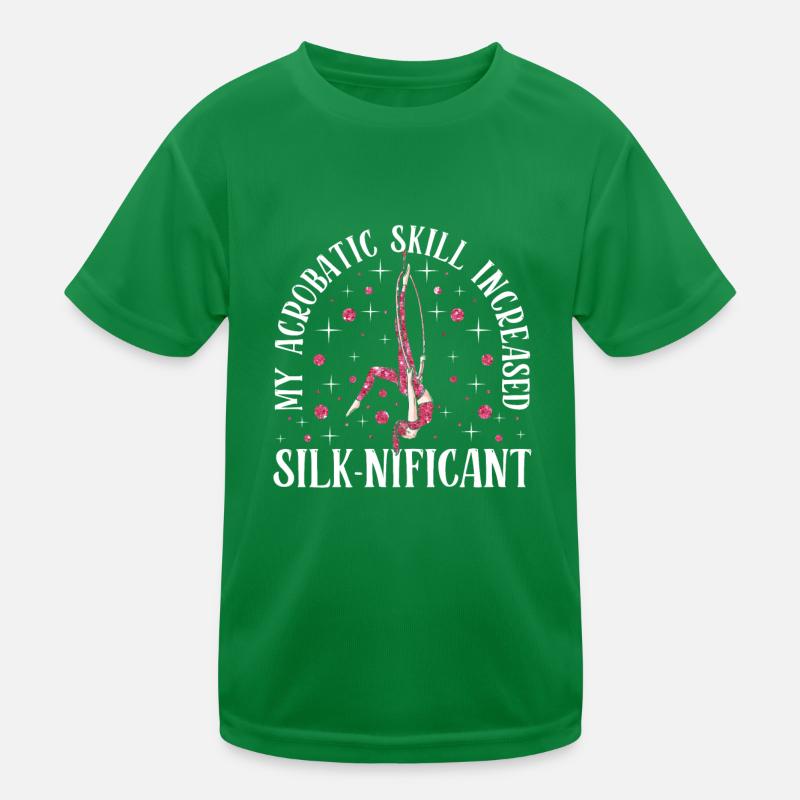 Aerial Silk Acrobatics Circus Aerialist Kids Functional T-Shirt