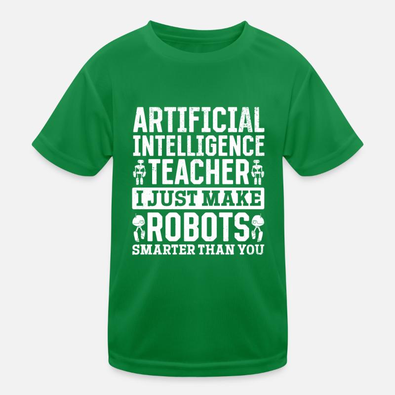 Artificial Intelligence Teacher Kids Functional T-Shirt