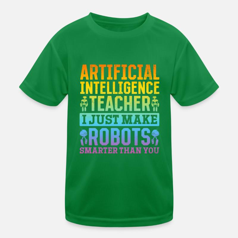 Ai Artificial Intelligence Teacher Kinder Funktions-T-Shirt