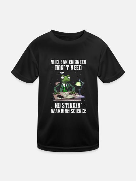 Kernenergie Spruch für Kernenergie - Kinder Funktions-T-Shirt - Schwarz - Vorne
