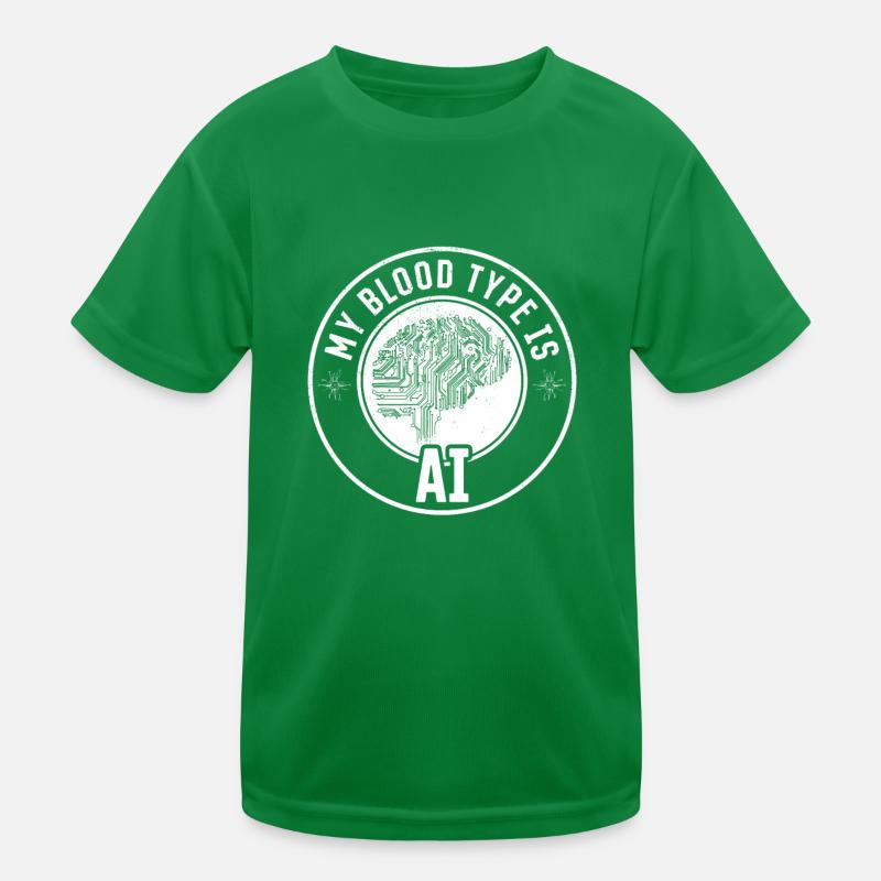 Ai - My Blood Type Is Ai Artificial Intelligence Kinder Funktions-T-Shirt