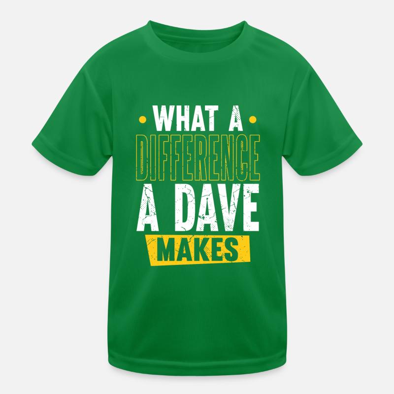Quelle différence un Dave fait T-shirt sport Enfant
