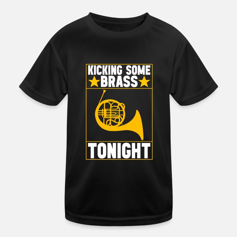 Horn Blechblasinstrument Kinder Funktions-T-Shirt