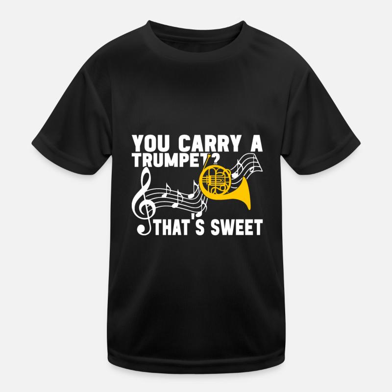 Horn Blechblasinstrument Kinder Funktions-T-Shirt