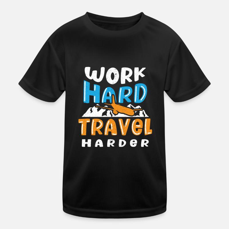 Voyage, Voyage, Vacances, Vacances, Voyage T-shirt sport Enfant