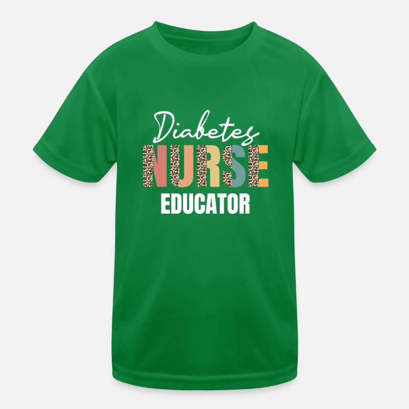 Diabetes Krankenschwester Geschenkidee Kinder Funktions-T-Shirt