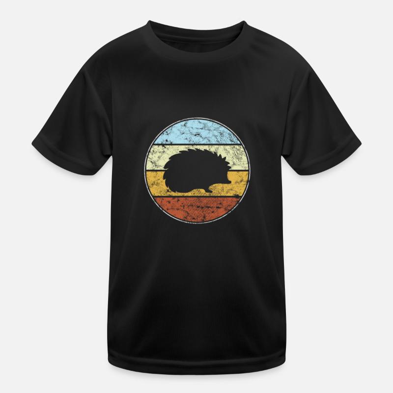 Igel Retro Kinder Funktions-T-Shirt