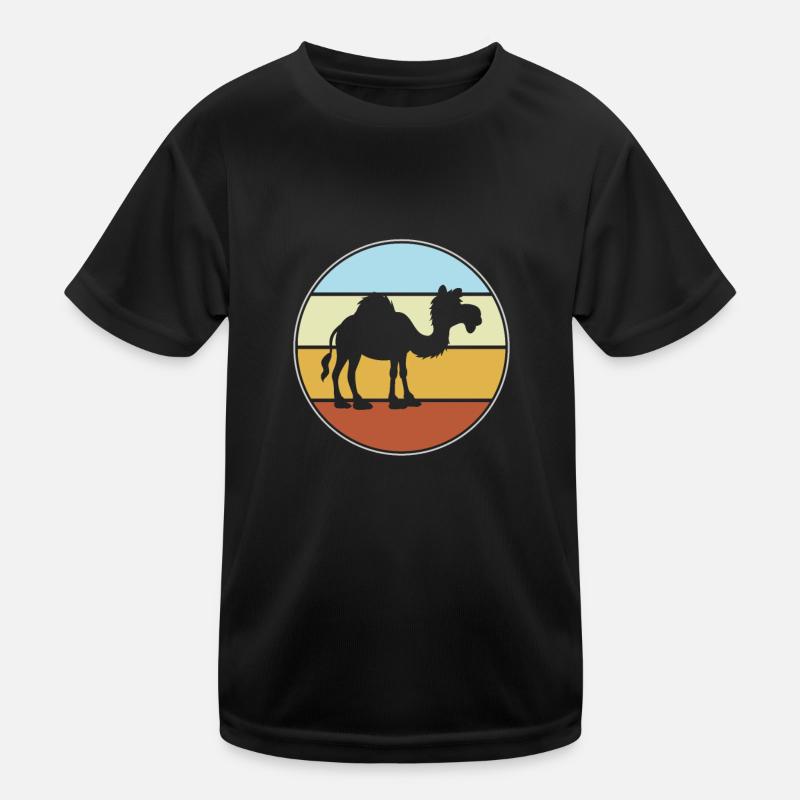 Dromedar Retro Kinder Funktions-T-Shirt