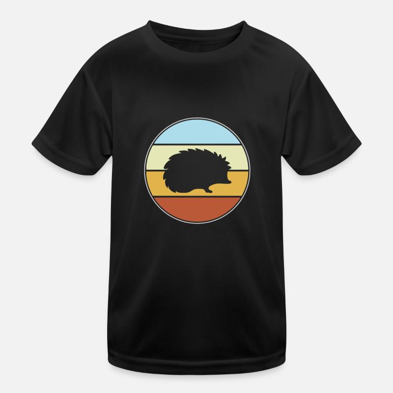 Igel Retro Kinder Funktions-T-Shirt