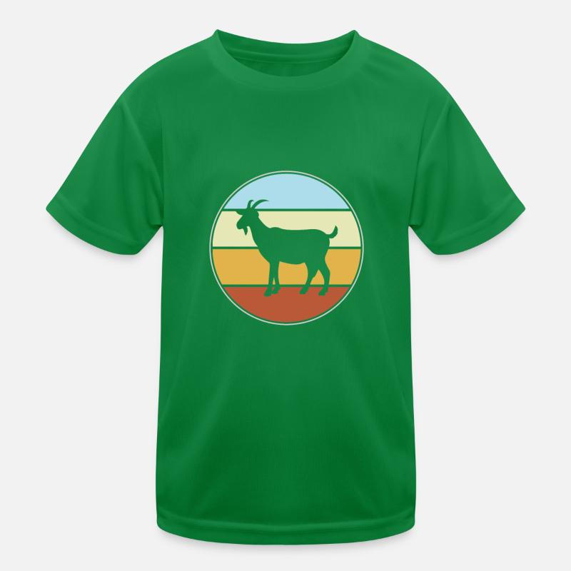 Ziege Retro Kinder Funktions-T-Shirt