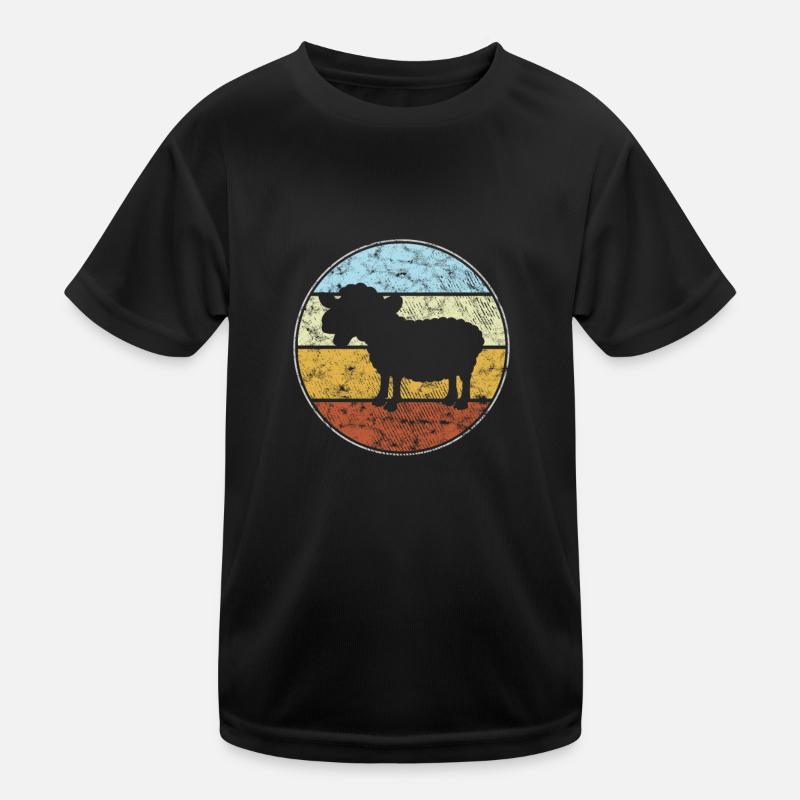 Sheep Retro Kids Functional T-Shirt