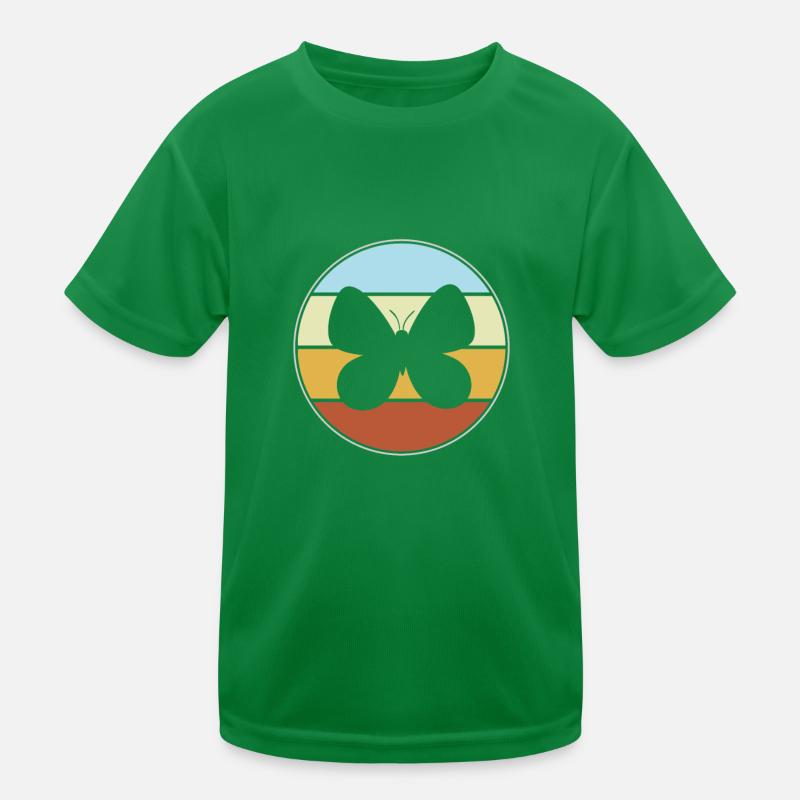 Schmetterling Retro Kinder Funktions-T-Shirt