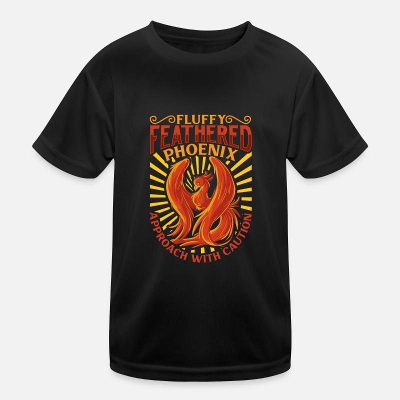 Phoenix Bird Mythical Creatures Kids Functional T-Shirt