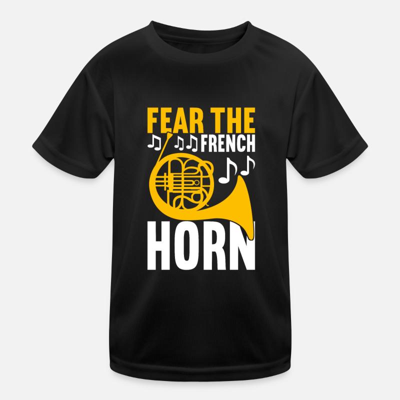 Horn Blechblasinstrument Kinder Funktions-T-Shirt