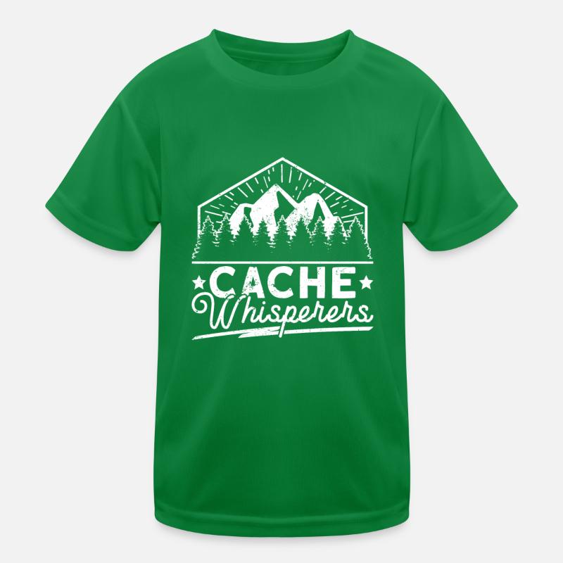 Cache Whisperer - Geocaching Geocacher Kids Functional T-Shirt